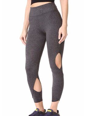 Free People Movement Halo Cutout Leggings Heathered Gray M